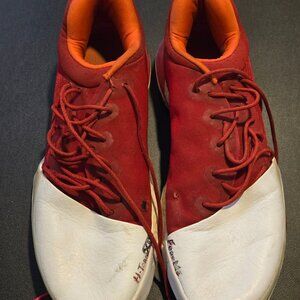 Adidas Harden Vol. 1 Basketball Shoes - Mens 11.5 - Red Low Top Lace Up Preowned